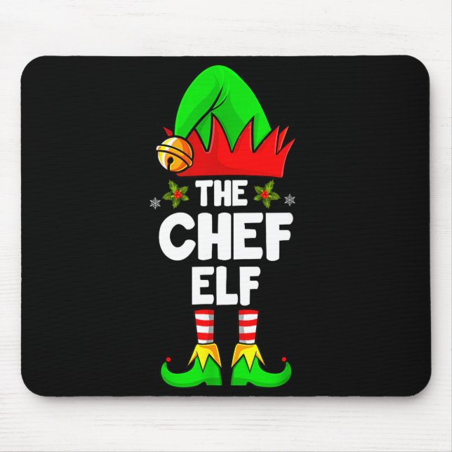 The Chef Elf Shirt Matching Family Chef Christmas  Musmatta (Framsidan)