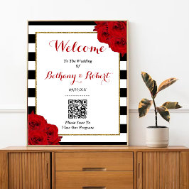 The Chic Modern Luxe Wedding Collection - Röda Ros Poster