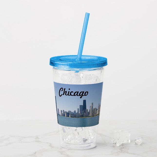 The Chicago-siluetten Take Away Mugg (Baksida Ice)