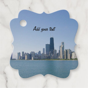 The Chicago Skyline Gåvor Etiketter