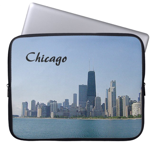 The Chicago-skylinjen Laptop Fodral (Framsidan)