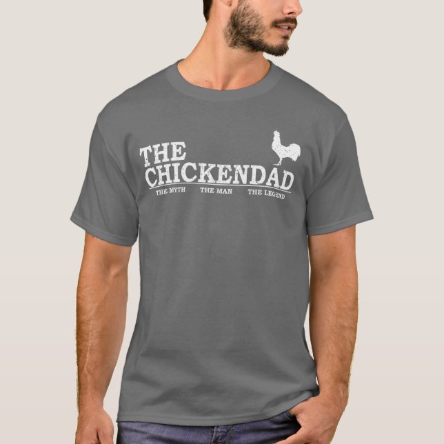 The Chicken Dad Pet Loveree Cute funny family fami T Shirt (Framsida)