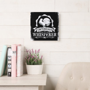 The Chicken Whisperer Roligt Fyrkantig Klocka