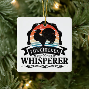 The Chicken Whisperer Roligt Julgransprydnad Keramik