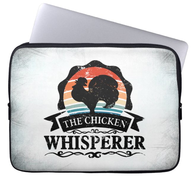 The Chicken Whisperer Roligt Laptop Fodral (Framsidan)
