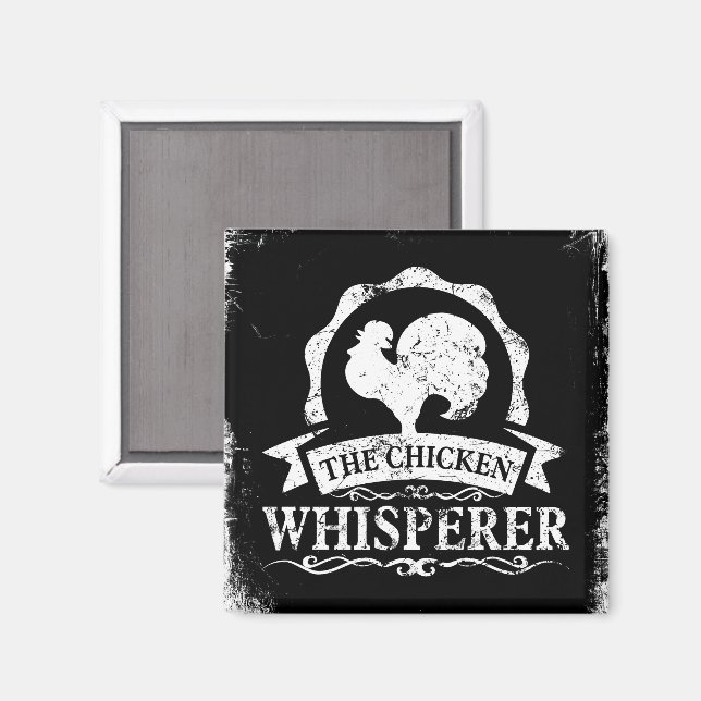 The Chicken Whisperer Roligt Magnet (Front/Back)