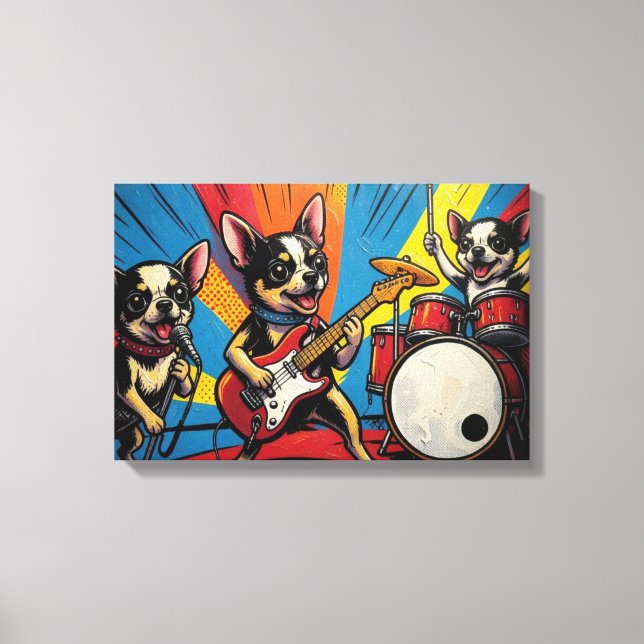 THE CHIHUAHUAS 5 CANVASTRYCK (Framsida)