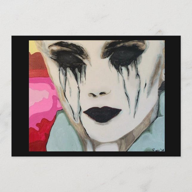 ‘the Chill’ Painting on a Small-Scale Print  Inbjudningar (Framsida)