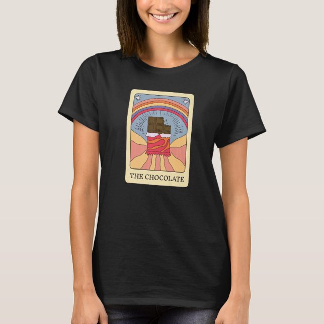 The Chocolate Foodie Tarot Card Chocolate Lover Fo T Shirt (Framsida)