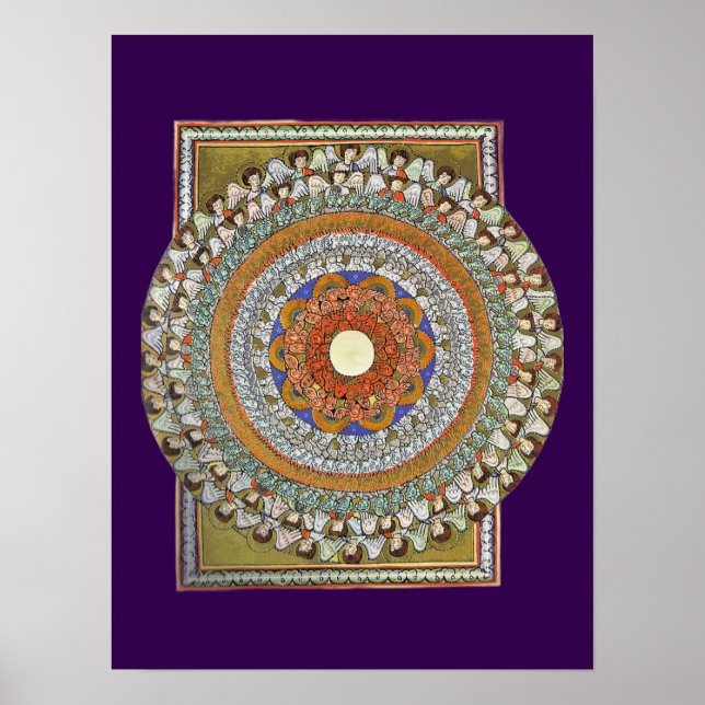The Choirs of Angels (Hildegard von Bingen) Poster (Framsidan)