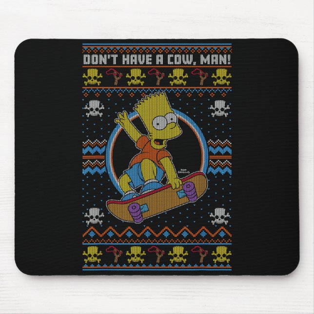 The Christmas Bart Don't Have A Cow Ugly Sweater  Musmatta (Framsidan)