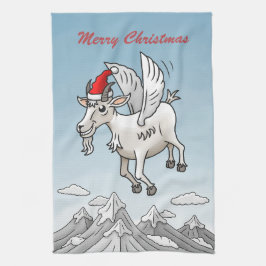 The Christmas Goat's Flight in the Mountains Kökshandduk