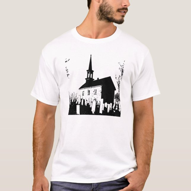 The Church By The Cemetery T-shirt (Framsida)