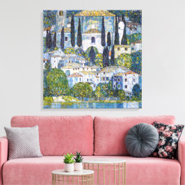 The Church in Cassone | Gustav Klimt | Affisch Canvastryck