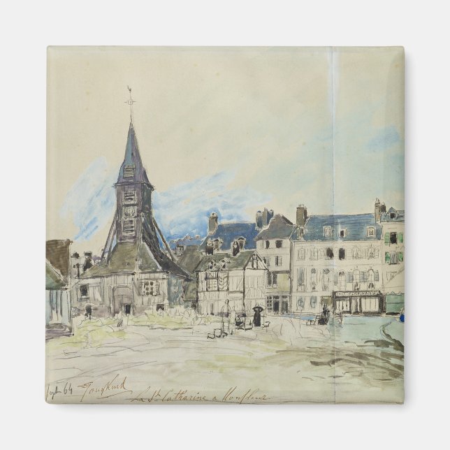 The Church of Sainte-Catherine, Honfleur, 1864 Magnet (Framsidan)