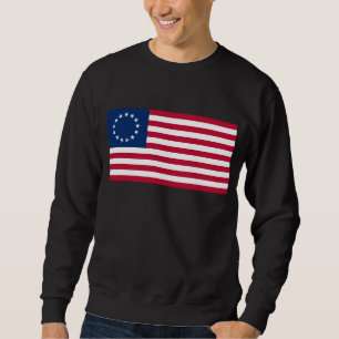 The Circle of Stars, American Flagga av Betsy Ross Lång Ärmad Tröja