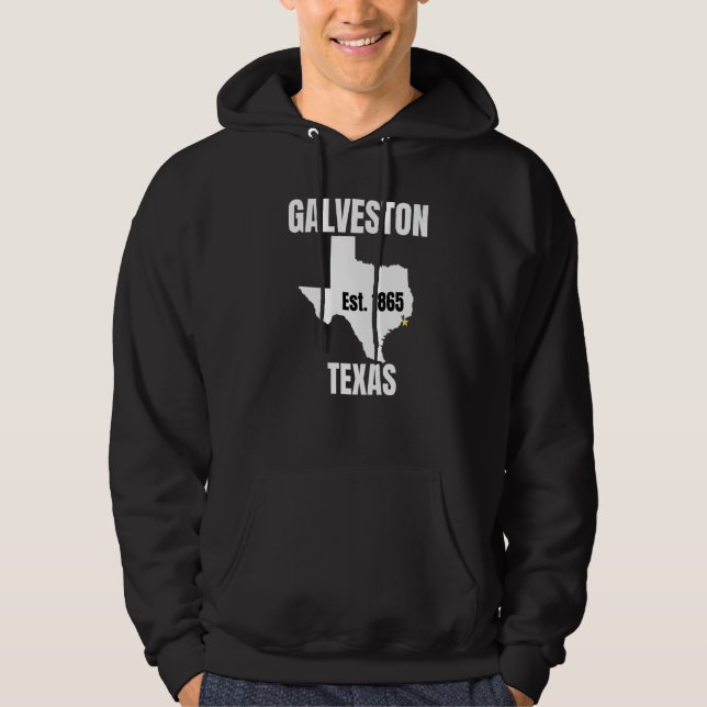 The City of Galveston Texas Apparel For Men Women  Hoodie (Framsida)