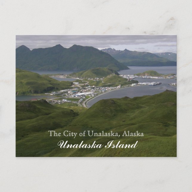 The City of Unalaska, Alaska Vykort (Framsida)