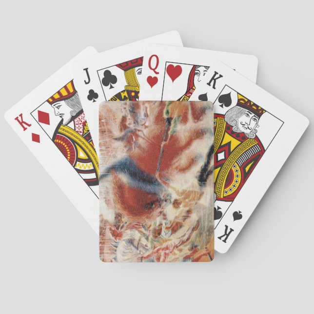 The City Rises (av Umberto Boccioni) Casinokort (Baksidan)