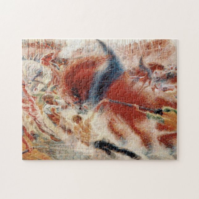The City Rises (av Umberto Boccioni) Pussel (Horisontell)