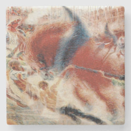 The City Rises (av Umberto Boccioni) Stenunderlägg