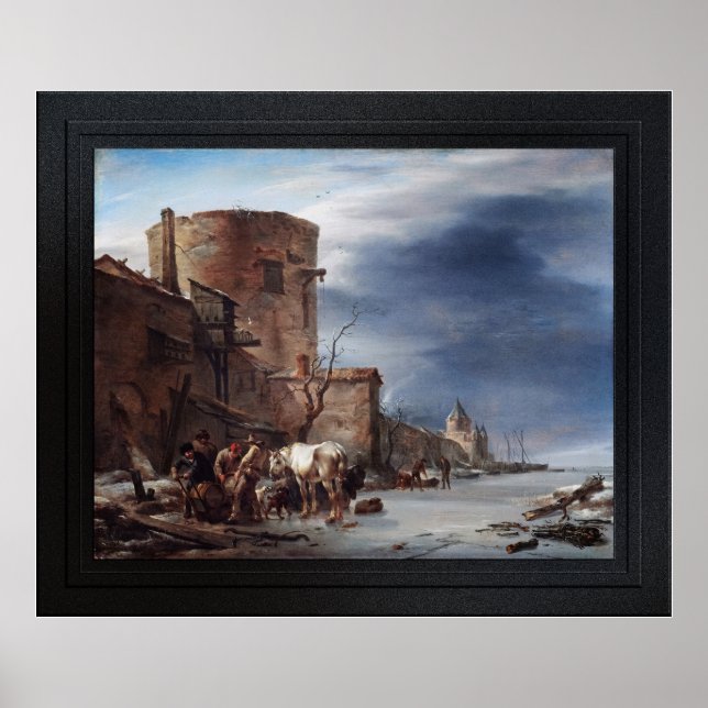 The City Wall of Haarlem in the Winter Poster (Framsidan)