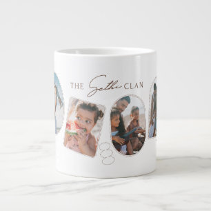 The ___ Clan Personligt Gåva   Foto Collage Co Jumbo Mugg