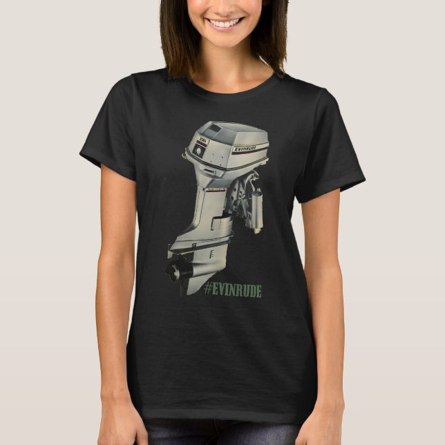 The Classic 70s Outboard. Evinrude T Shirt (Framsida)
