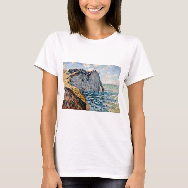 The Cliff of Aval, Monet T Shirt (Framsida)