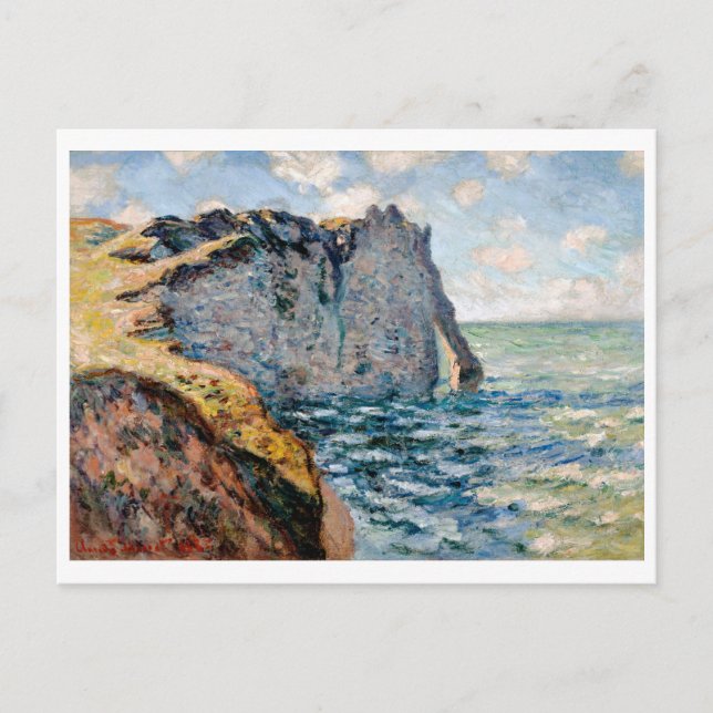 The Cliff of Aval, Monet Vykort (Framsida)
