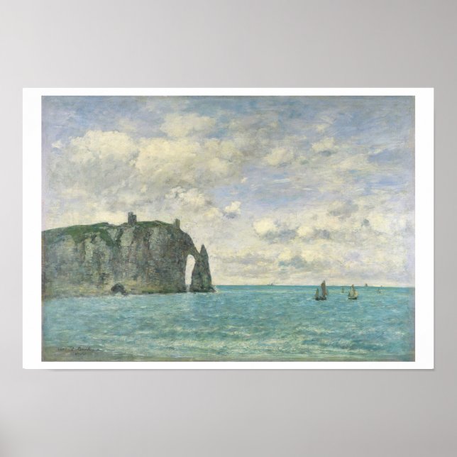 The Cliffs at Etretat, 1890 (oil on canvas) Poster (Framsidan)