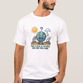 The Clock Is Ticking | Eco Awareness Earth  T Shirt