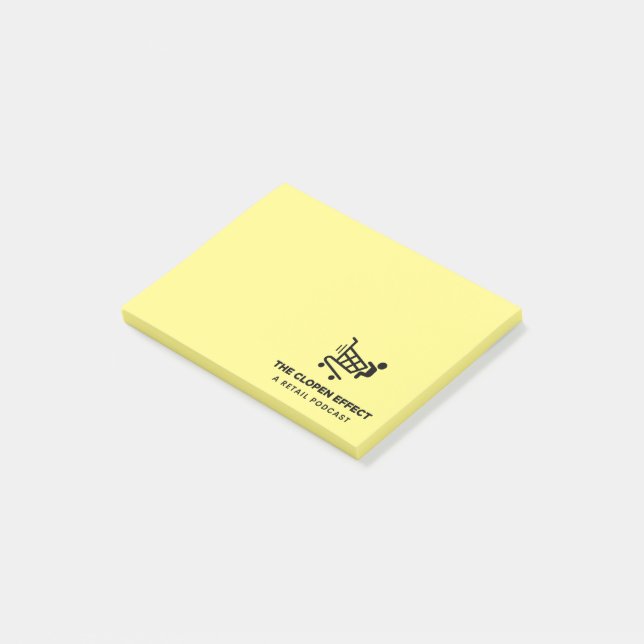 The Clopen Effect - Black Logo Notes Post-it Block (Vinklad)