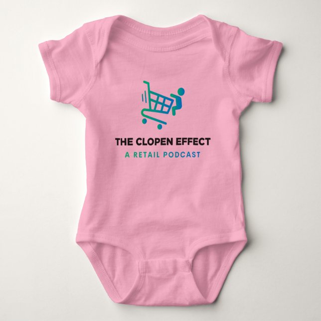 The Clopen Effect Podcast - Baby One Piece T Shirt (Framsida)