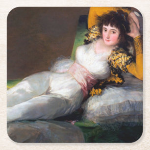 The Clothed Maja, Francisco Goya, 1798-1803 Underlägg Papper Kvadrat