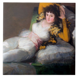 The Clothed Maja, Francisco Goya Kakelplatta