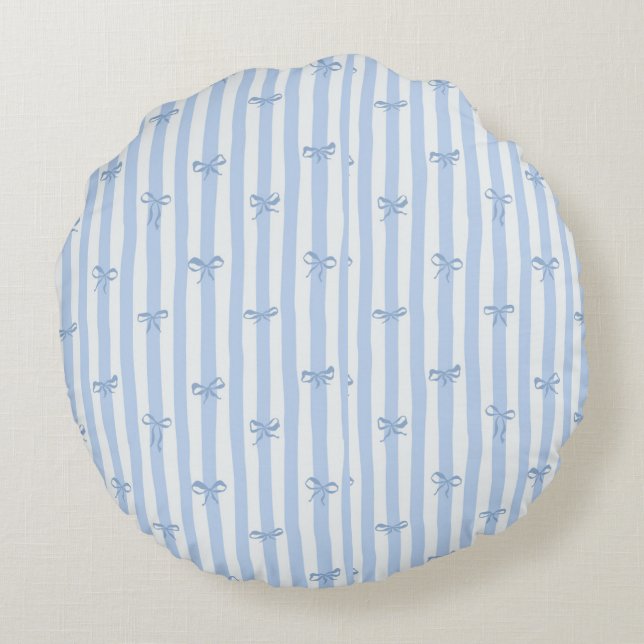 The Cloud Pillow Blå Rund Kudd Kudde (Baksidan)