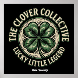 The Clover Collective Vintage Lucky Little Legend  Poster