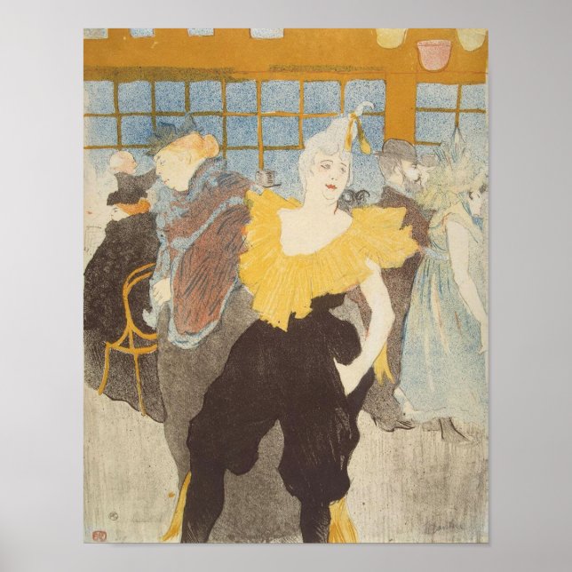 The Clownesse in the Rouge, 1897 Poster (Framsidan)