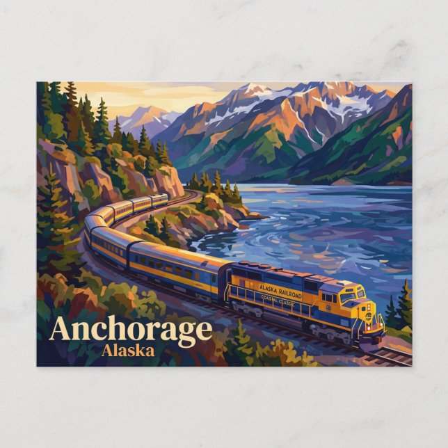 The Coastal Classic (Alaska Railroad) USA Vykort (Framsida)