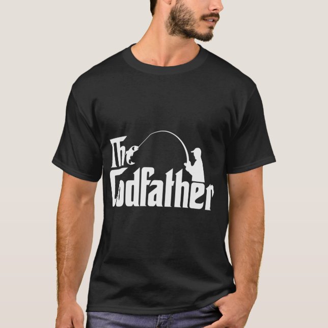 The Codfather' Fiskedesign T Shirt (Framsida)