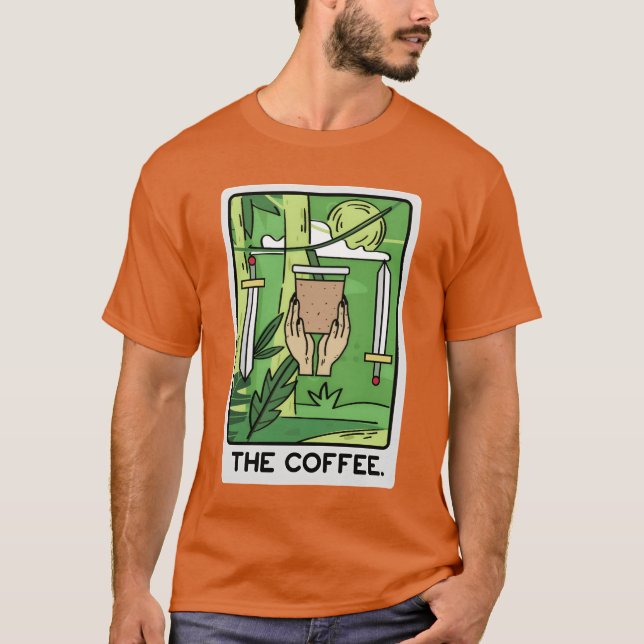 The Coffee Barista Gift family T Shirt (Framsida)