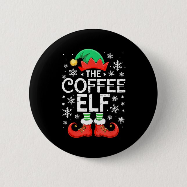 The Coffee Elf Shirt Men Women Family Matching Chr Knapp (Framsida)