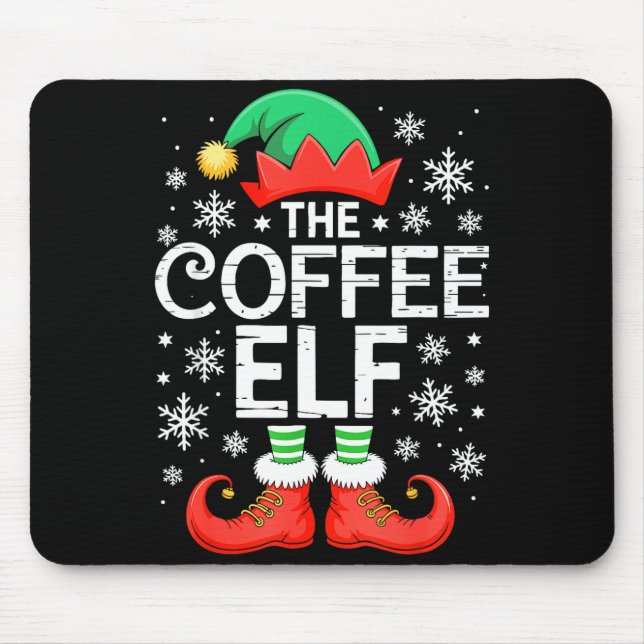 The Coffee Elf Shirt Men Women Family Matching Chr Musmatta (Framsidan)