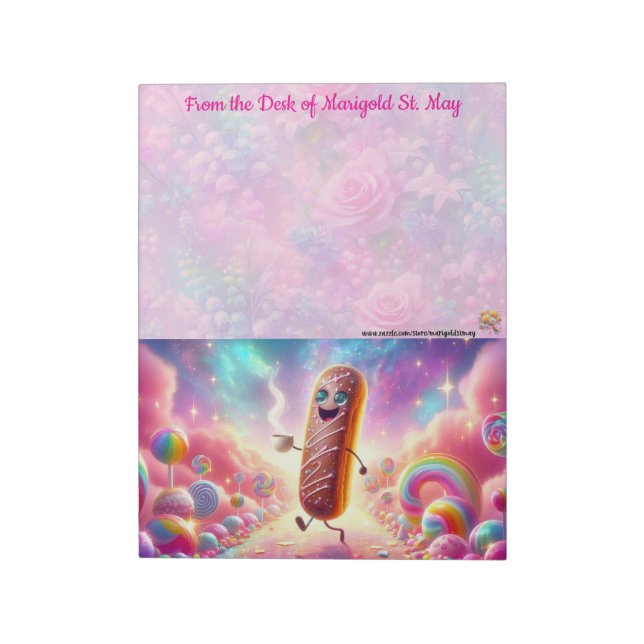 The Coffee & Tea Collection Fancy Donut Anteckning Anteckningsblock (Roterad)