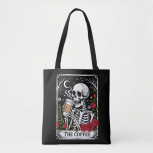 The Coffee Witchy Vibes Tote Bag – Magisk Goth Tygkasse