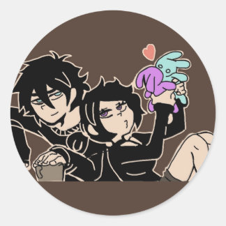 The coffin of andy and leyley  runt klistermärke