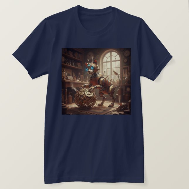 The Cogsworth Kitty T Shirt (Design framsida)