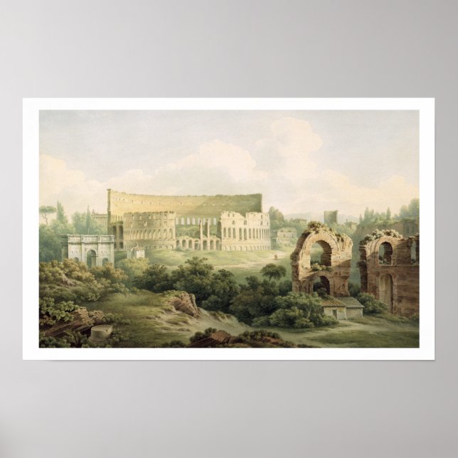 The Colosseum, Rom, 1802 (w/c over graphite on two Poster (Framsidan)