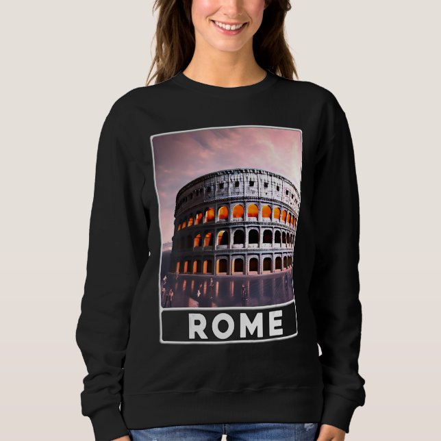 The Colosseum Rome Italy Souvenir T Shirt (Framsida)